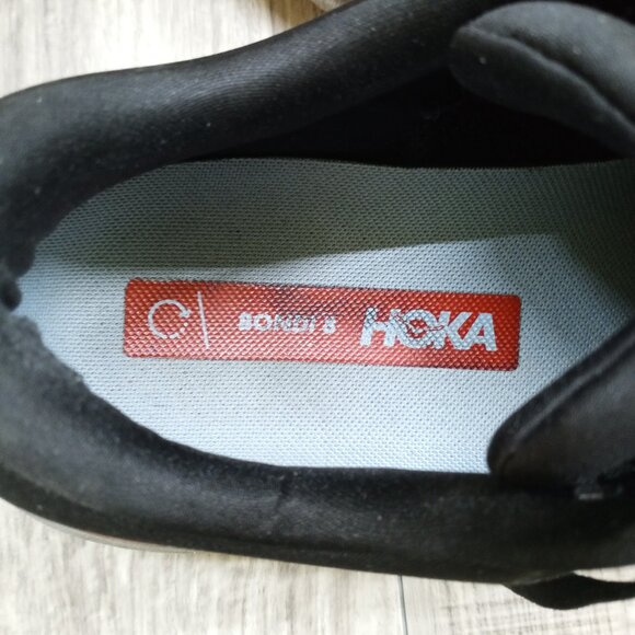 HOKA One One Bondi Men's 10.5 D Shoes Gray Orange - Picture 6 of 11